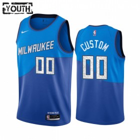 Maillot Basket Enfant Milwaukee Bucks Personnalisé 2020-21 City Edition Swingman